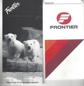 Airline Polar Bear Logo - Airline Ticket Jackets - Frontier Airlines 2 jackets | eBay
