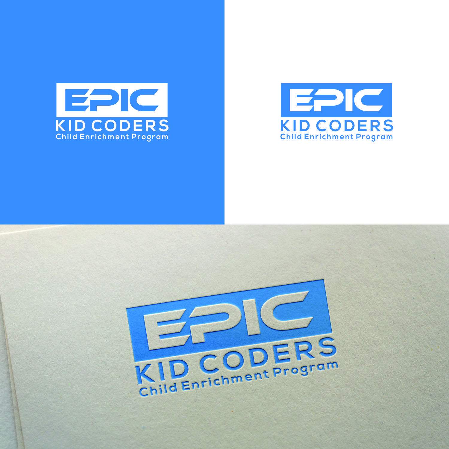 Epic 3 Logo - Playful, Modern, It Company Logo Design for Epic Kid Coders by Eki 3 ...