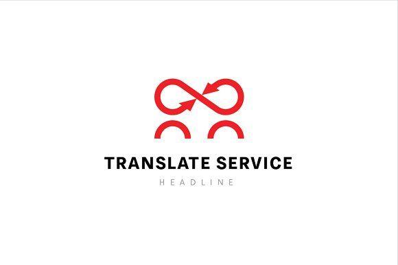 Translation Logo - Translate service logo. ~ Logo Templates ~ Creative Market