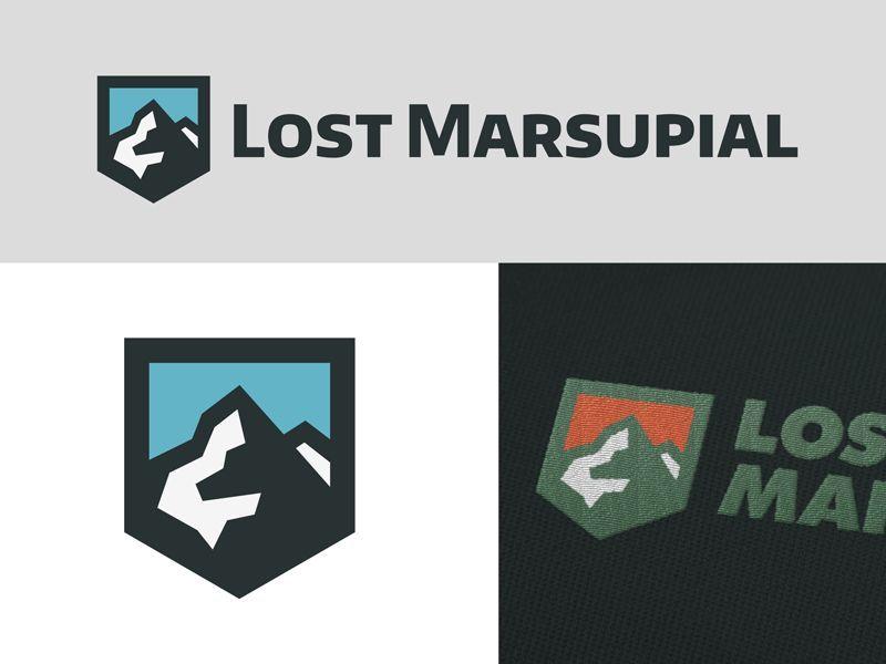 Famous Mountain Logo - Lost Marsupial | Graphic Design | Logos, Mountain logos, Logo design