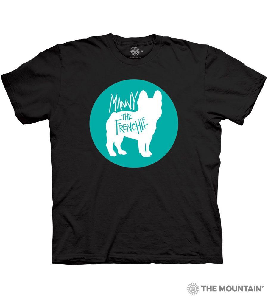 Famous Mountain Logo - The Mountain | Manny The Frenchie Classic Logo on Kids Black T-Shirt