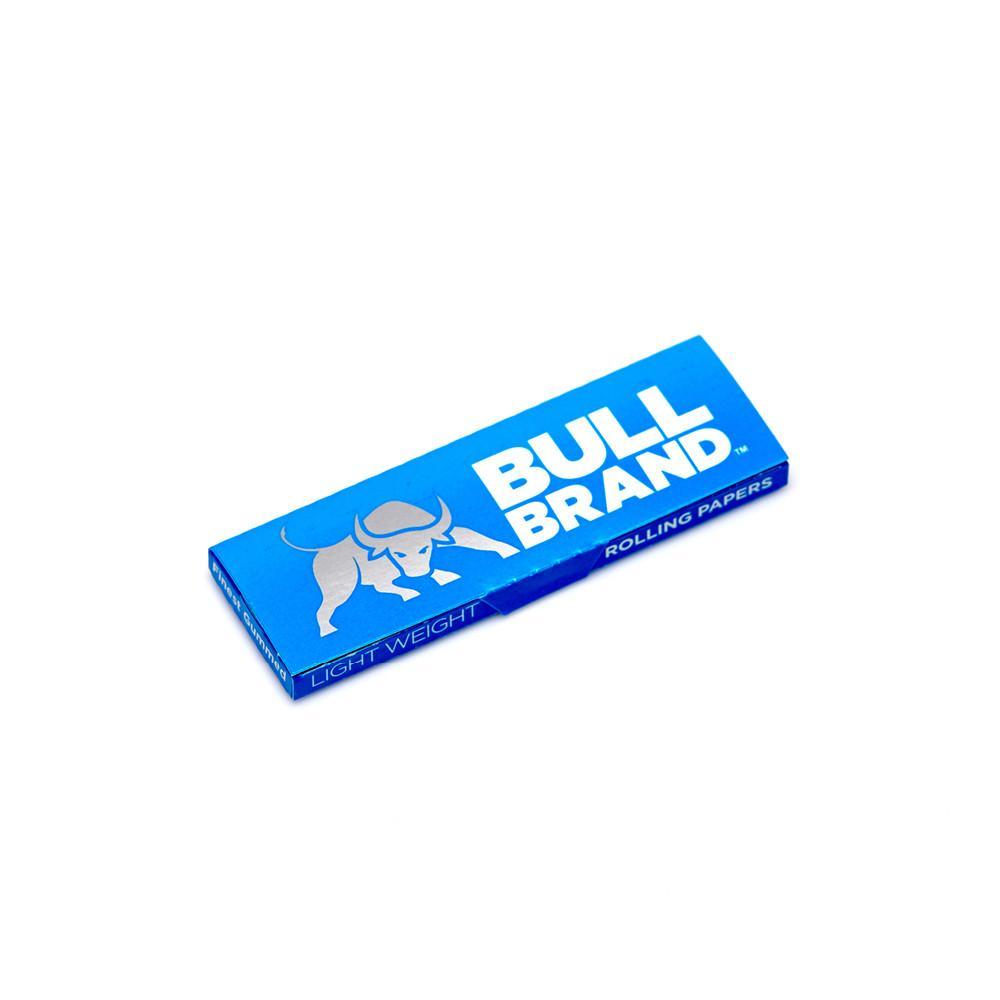 8 Blue Rectangles Logo - Bull Brand Blue Rolling Papers 8 Pack