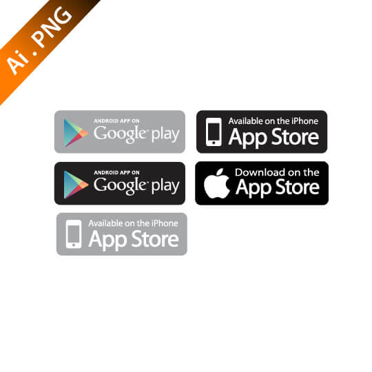Andriod App On Google Play Logo - App Store and Google Play Logo Vector. Logo Design Service, Web
