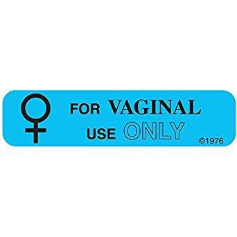 8 Blue Rectangles Logo - PHARMEX 1-72G Permanent Paper Label,VAGINAL USE ONLY, 1 9/16