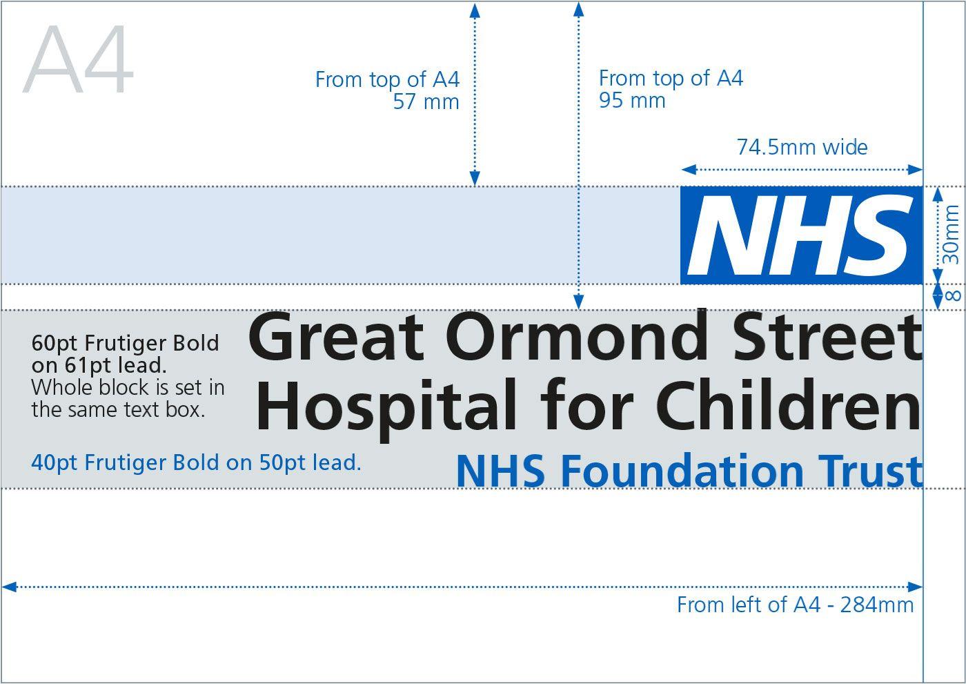 8 Blue Rectangles Logo - NHS Identity Guidelines
