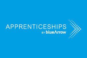 Red White and Blue Arrow Company Logo - Apprenticeships | Client Services | Blue Arrow