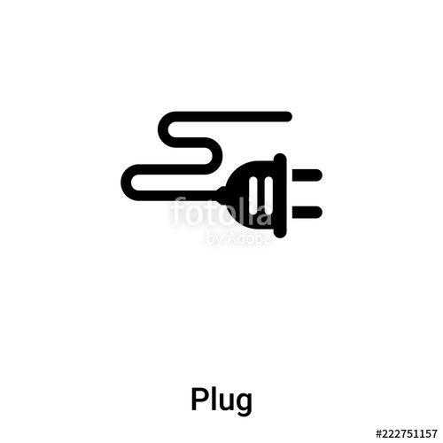 Plug in Purple and White Logo - Plug icon vector isolated on white background, logo concept of Plug ...