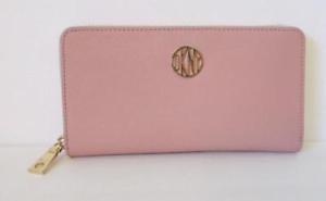 Donna Karan Logo - DKNY Bryant Park Saffiano Leather Blush Pink Wallet Donna Karan