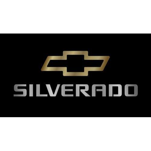 Chevrolet Silverado Logo - Personalized Chevrolet Silverado License Plate on Black Steel by ...