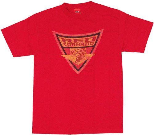 Red Tornado Logo - Red Tornado Over Logo T Shirt