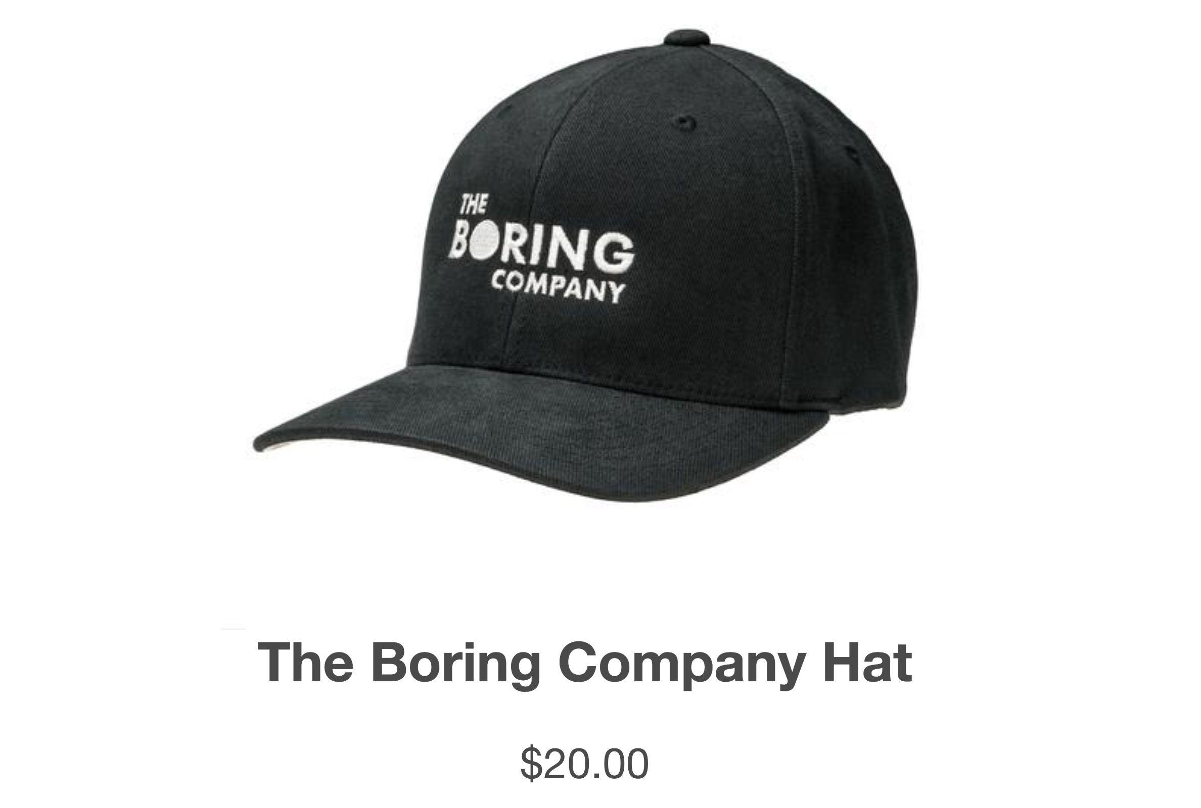 The Boring Company Logo - Elon Musk sold $80k worth of The Boring Company hats in under 24 hours