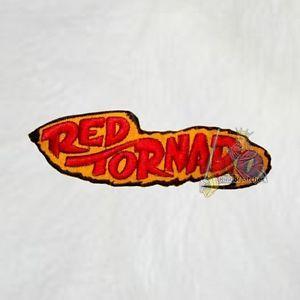 Red Tornado Logo - Red Tornado Word Logo Embroidered Patch Super Powers Comic Justice