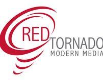 Red Tornado Logo - Logo and Visual Identity for Red Tornado Modern Media