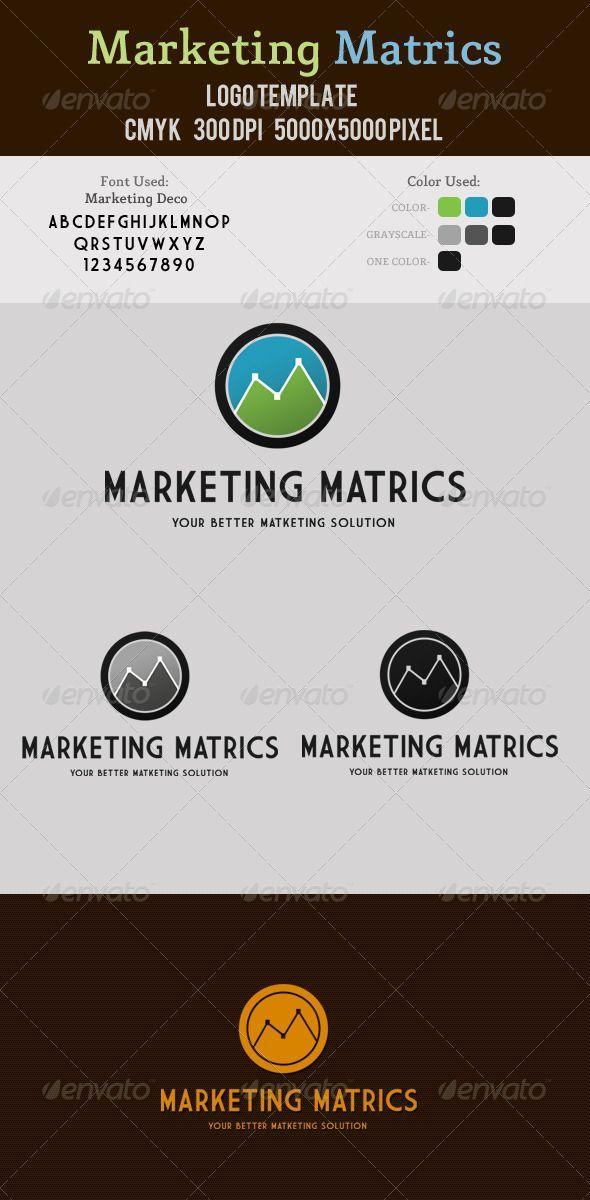Matrics Logo - Marketing Metrics Logo | Logo templates, Logos and Fonts