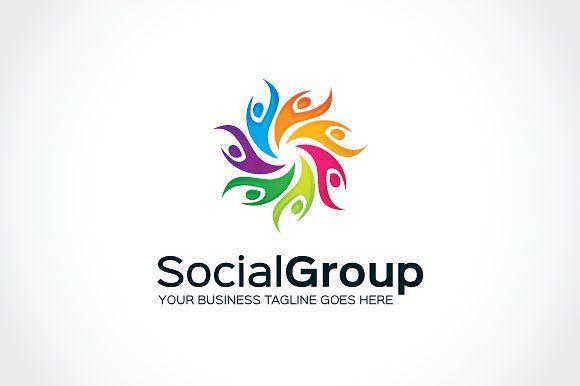 Group Logo - Social Group Logo Template Logo Templates Creative Market