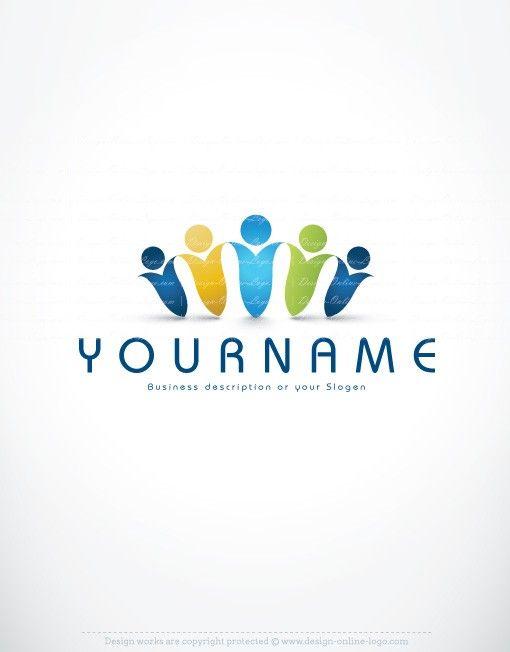 Group Logo - Exclusive Design: 3D human Group logo + FREE Business Card