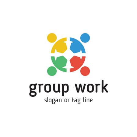 Work Logo - Group Work Logo Template