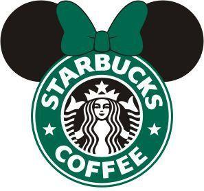 Large Printable Starbucks Logo - Minnie starbucks svg Minnie ear starbukcs design