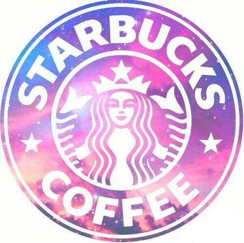 Large Printable Starbucks Logo - Starbucks is LIFEEE. We Heart It. starbucks, galaxy, and pink