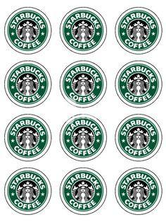 Large Printable Starbucks Logo - best Starbucks Party image. Starbucks birthday