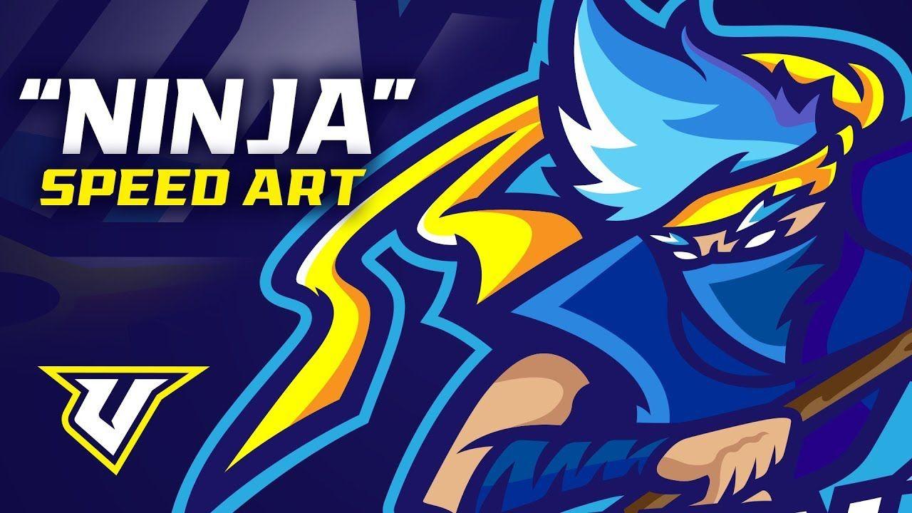 Ninja Logo - Ninja Logo Design Speed Art