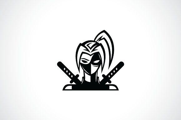 Ninja Logo - Ninja Girl Logo Template ~ Logo Templates ~ Creative Market