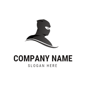 Black and White Ninja Logo - Free Ninja Logo Designs | DesignEvo Logo Maker
