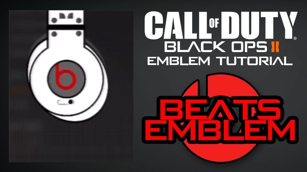 Black Beats by Dre Logo - Black Ops 2 Beats by Dre Emblem Tutorial (Beats Logo)