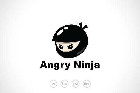 Ninja Logo - Angry Ninja Logo Template ~ Logo Templates ~ Creative Market