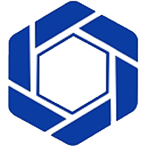 Blue and White Hexagon Logo - Hexagon Logos