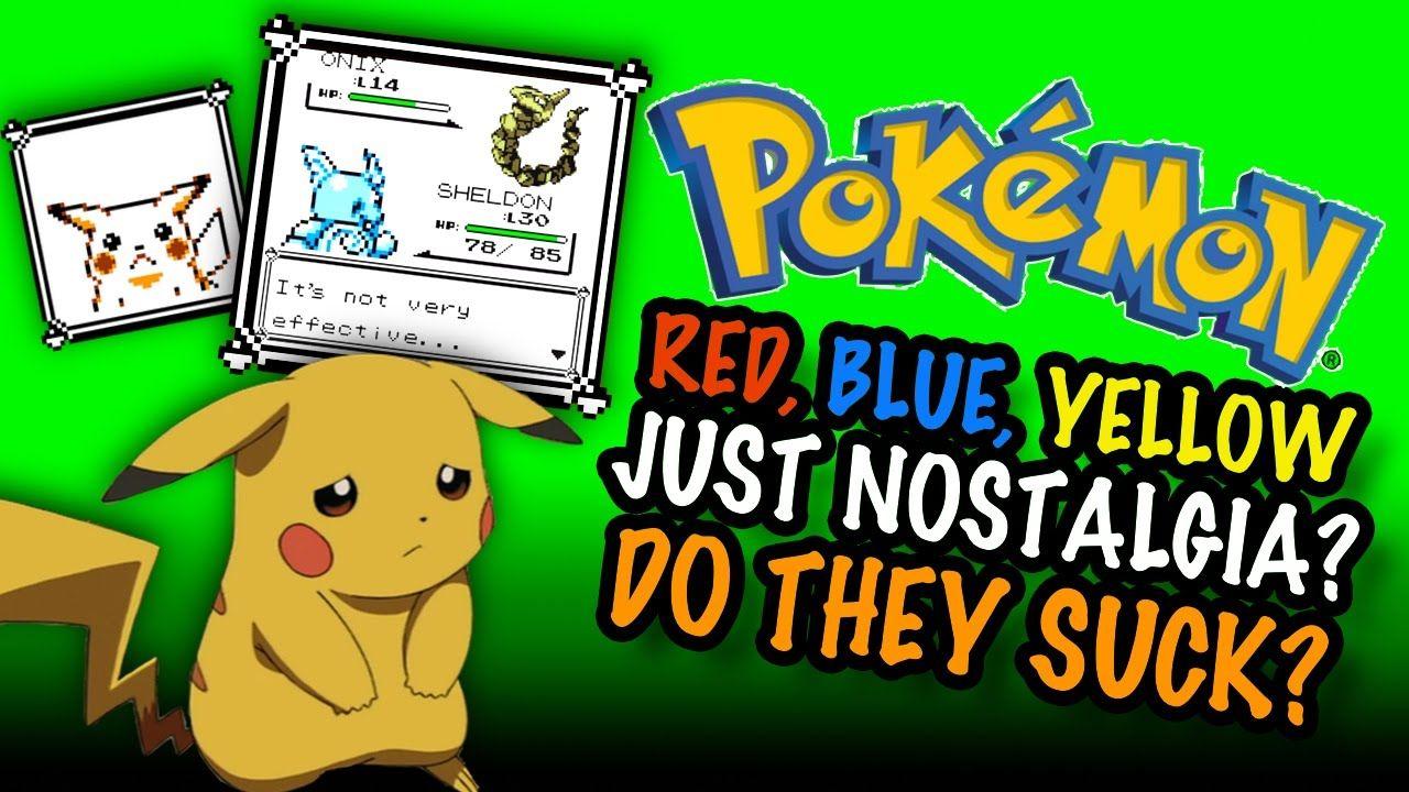 Pokemon Red Blue Green Logo - Pokemon Red, Blue, Yellow - Just Nostalgia? Do they SUCK? - 3DS ...