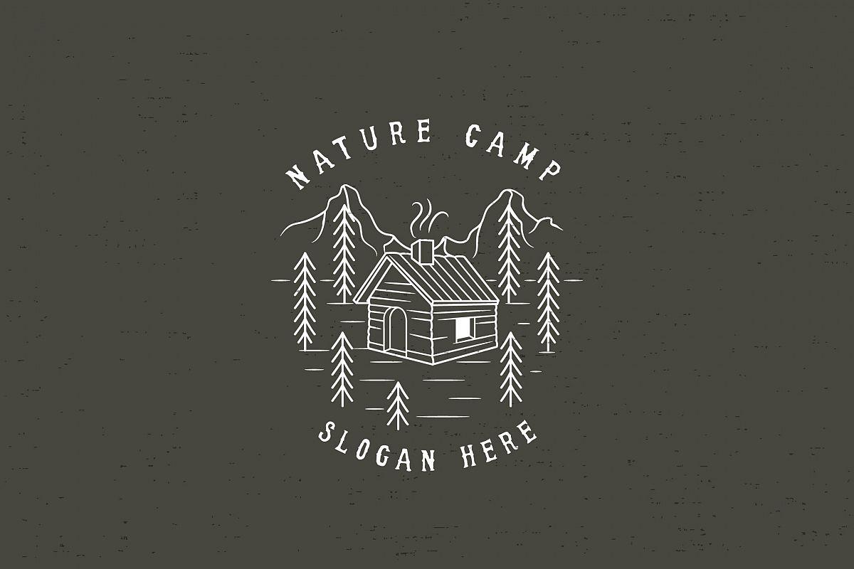 Camp Logo - NATURE CAMP - Logo Template