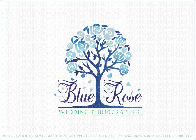 Rose Company Logo - Readymade Logos Blue Rose Tree