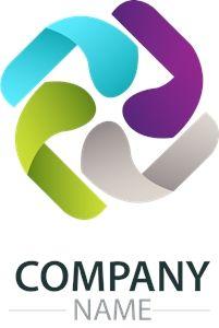 Rose Company Logo - colorful wind rose company Logo Vector (.AI) Free Download