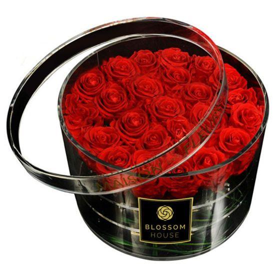 Rose Company Logo - China Black or Other Color of Acrylic Rose Box with Lid, with ...