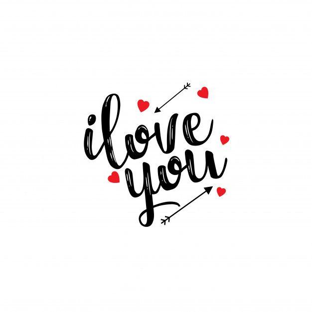 Love You Logo - I love you typography Vector | Free Download