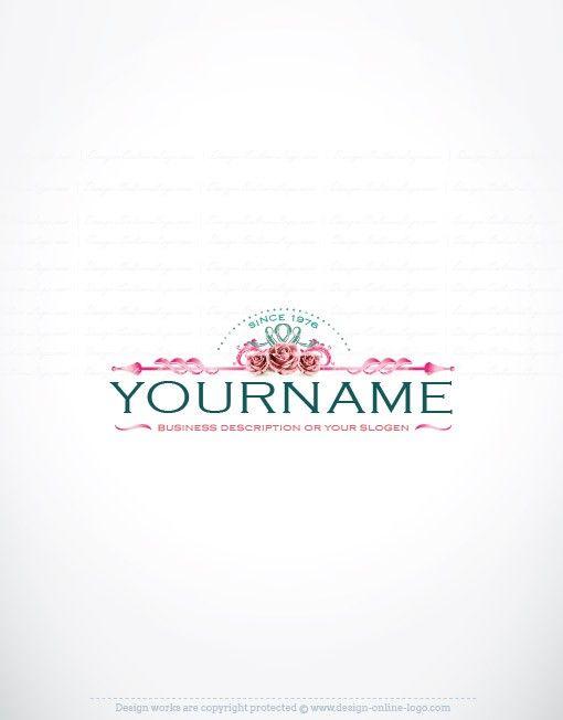 Rose Company Logo - Exclusive Design Vintage Roses logo + FREE Business Card a