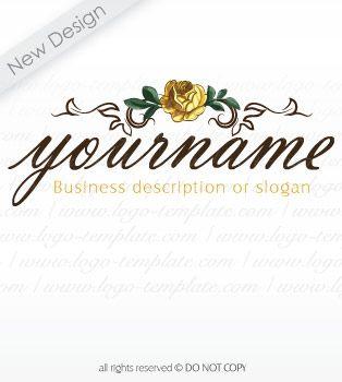 Rose Company Logo - flower logo #9651 | vintage rose Pre made logo design, company logo ...