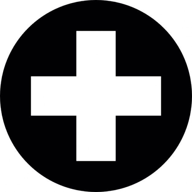 Black and White Cross Logo - Free Hospital Cross Icon 145181 | Download Hospital Cross Icon - 145181