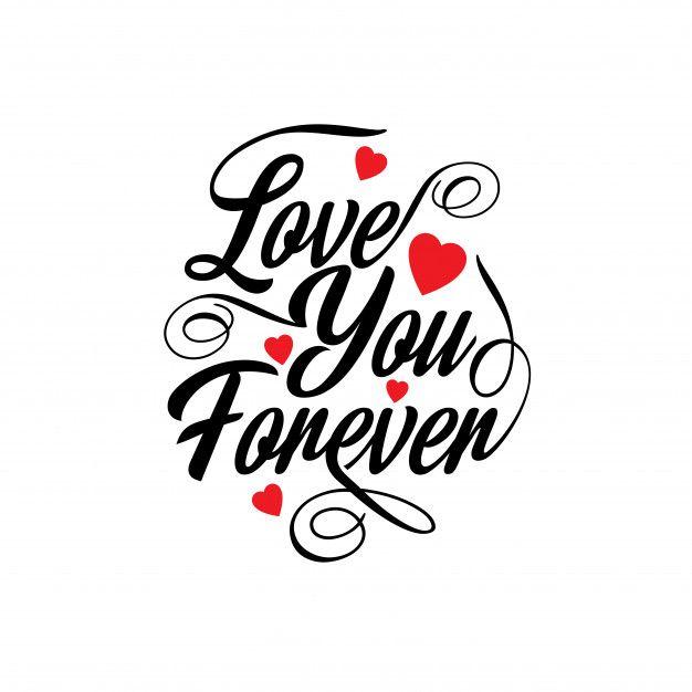 Love You Logo - Love you forever Vector