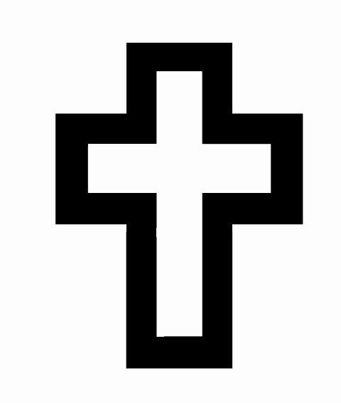 Black and White Cross Logo - Available Emblems of Belief for Placement on Government Headstones ...