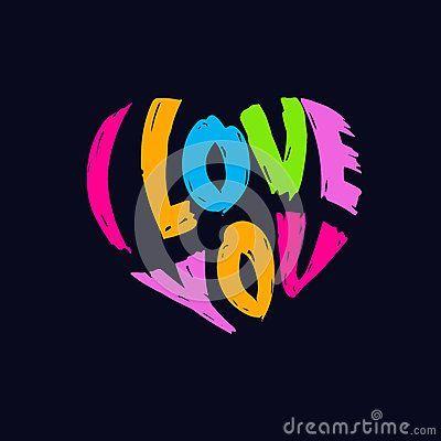 Love You Logo - I Love You typography in Heart shape, splatter style. | Logo in ...