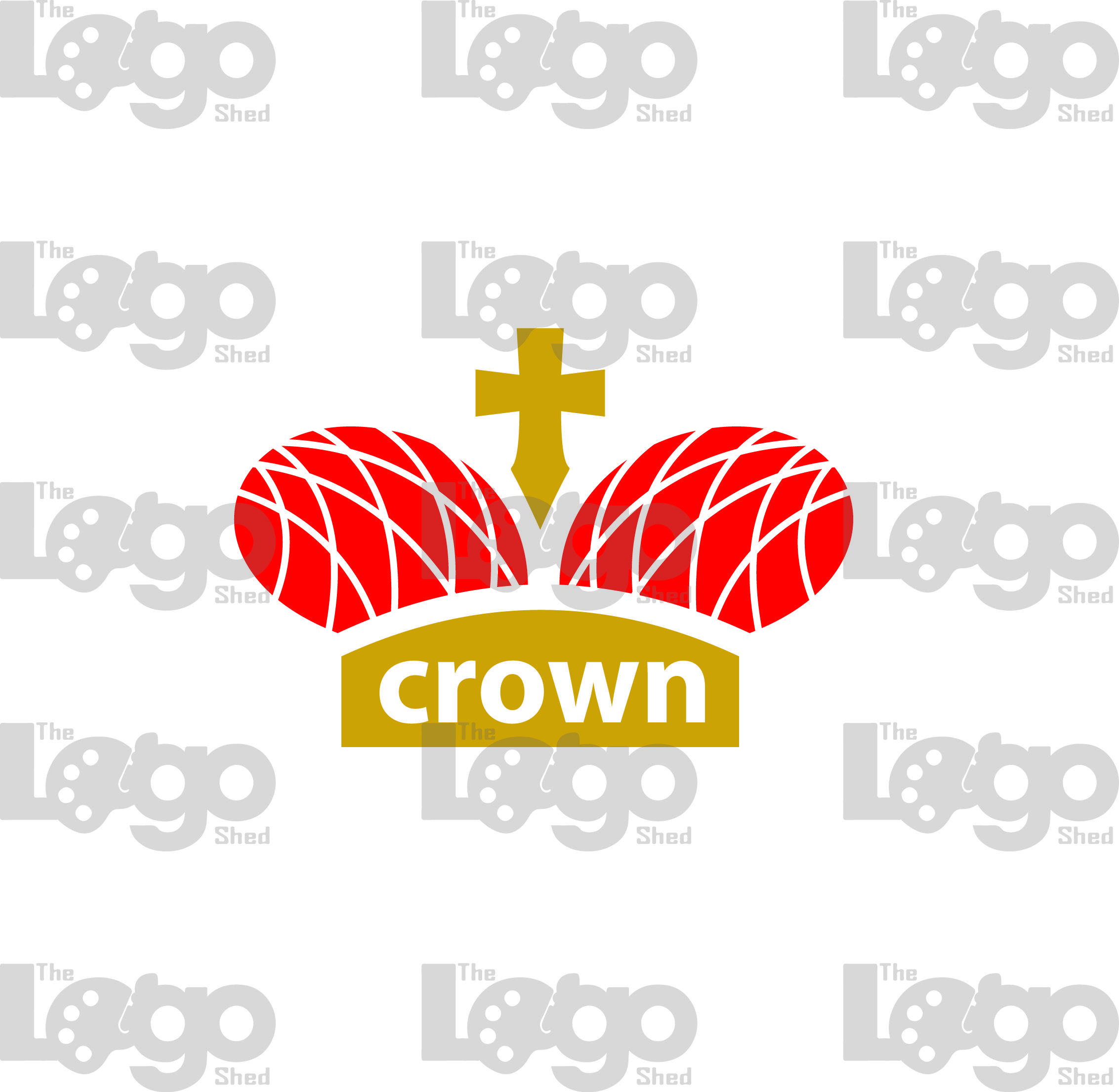 Black and Gold Crown Logo - Black & Red Crown Logo
