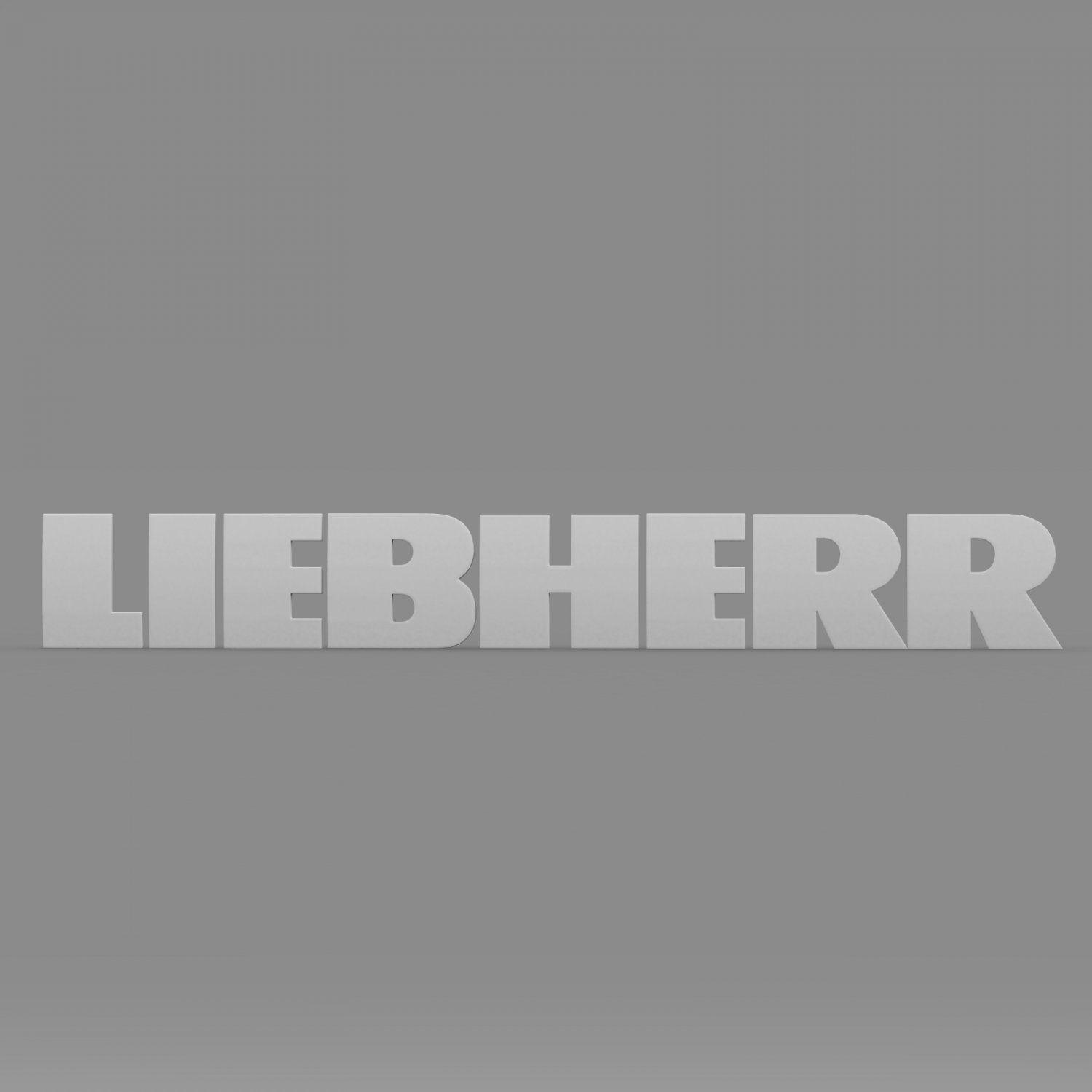 Liebherr Logo - Liebherr logo 3D Model in Parts of auto 3DExport
