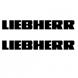 Liebherr Logo - Liebherr logo (2) 50 mm Black