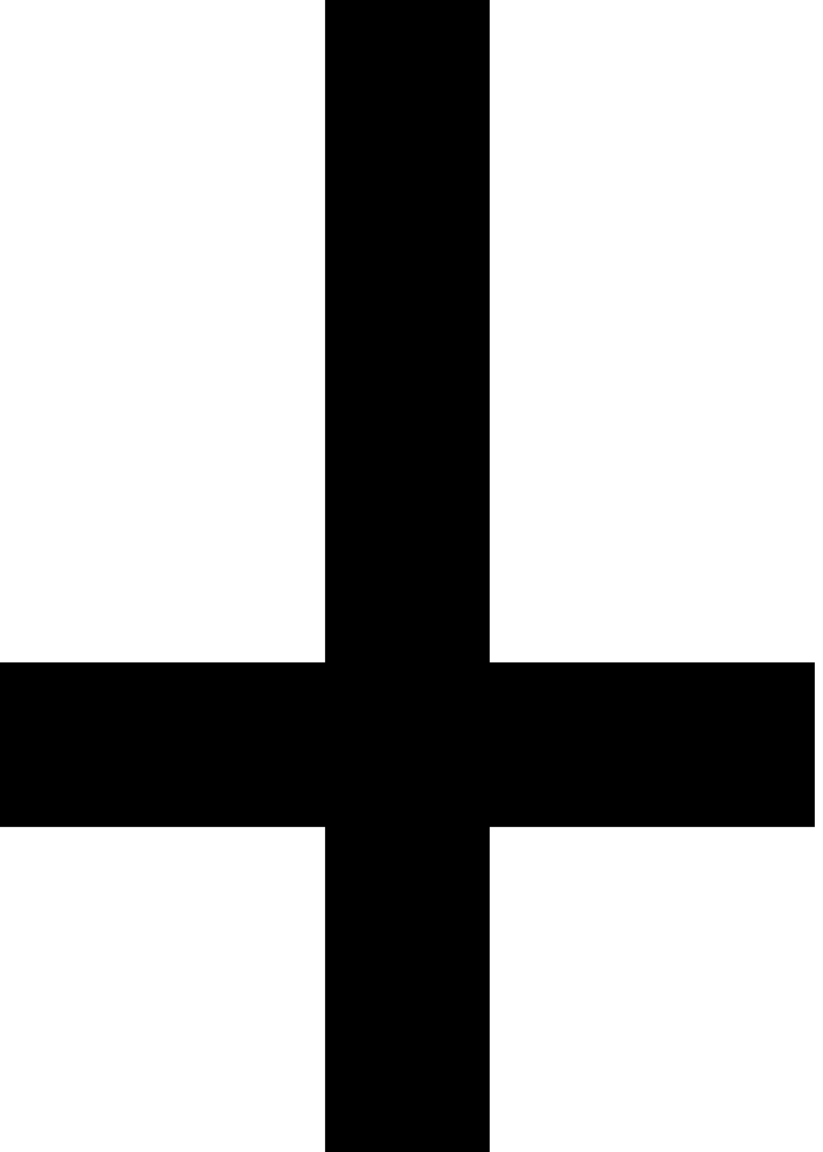 Black and White Cross Logo - Cross of Saint Peter