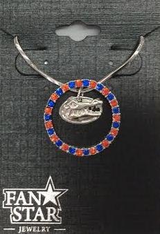 Gator in a Circle Logo - Florida Gator Circle Logo Necklace