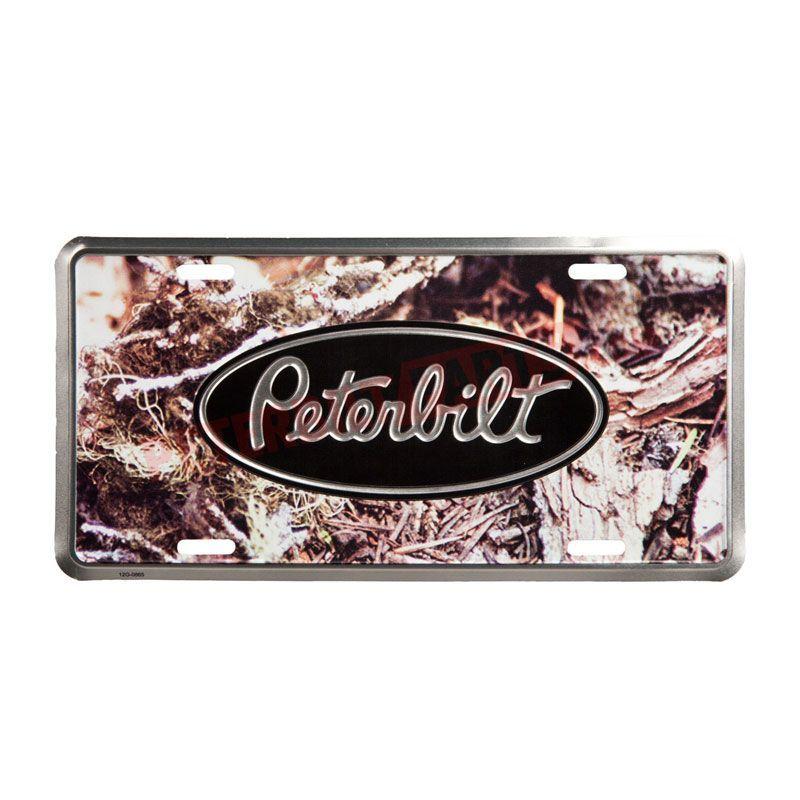 Camo Peterbilt Logo - PETC600342-00 Peterbilt Camo License Plate With Peterbilt Logo ...