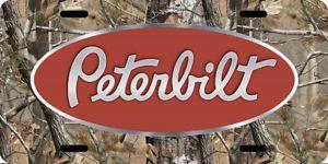 Camo Peterbilt Logo - PETERBILT Vehicle License Plate Auto Tag Camo Aluminum 0017