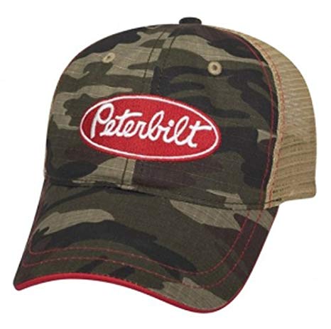 Camo Peterbilt Logo - Amazon.com: Peterbilt Motors Camouflage Camo Mesh Cap: Sports & Outdoors